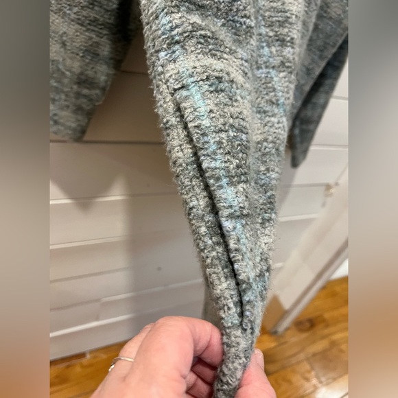 🩶 Grey Textured Half-Zip Sweater - Liz Claiborne Liz & Co - Size S🩶 - Picture 6 of 9